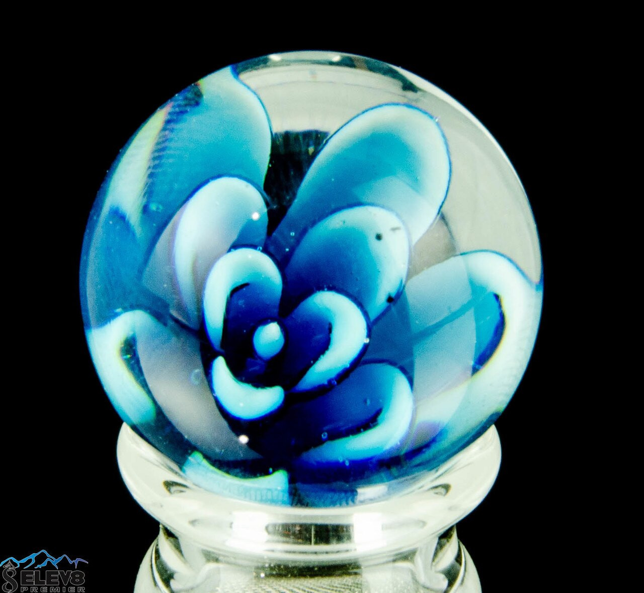 Soft Glass Flower Marble #1